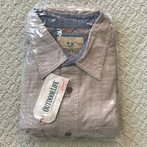Outdoor life button down shirt medium new with tag